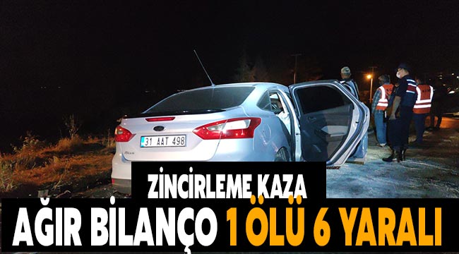  Gaziantep'te zincirleme trafik kazası: 1 ölü, 6 yaralı