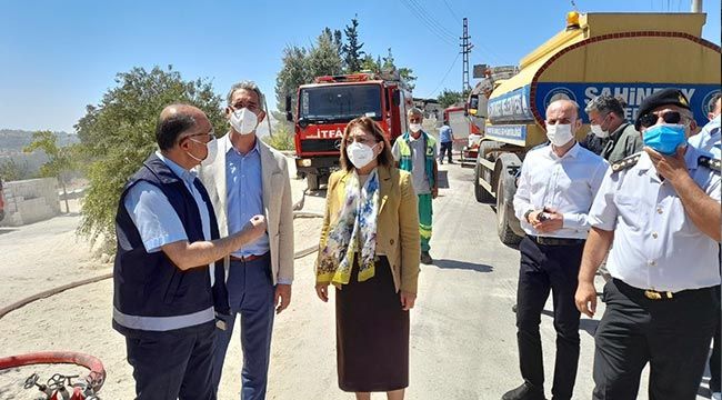 Gaziantep'teki depo yangına kaza yapan kamyon neden oldu