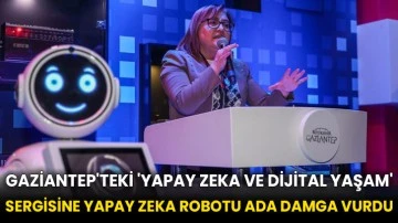 Gaziantep'teki 'Yapay Zeka ve Dijital Yaşam' sergisine yapay zeka robotu Ada damga vurdu