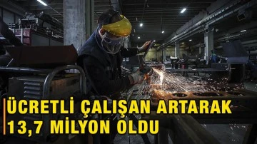 Ücretli çalışan sayısı ağustosta yıllık bazda yüzde 9,4 artarak 13,7 milyon oldu