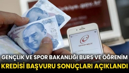 Gençlik ve Spor Bakanlığı burs ve öğrenim kredisi başvuru sonuçları açıklandı