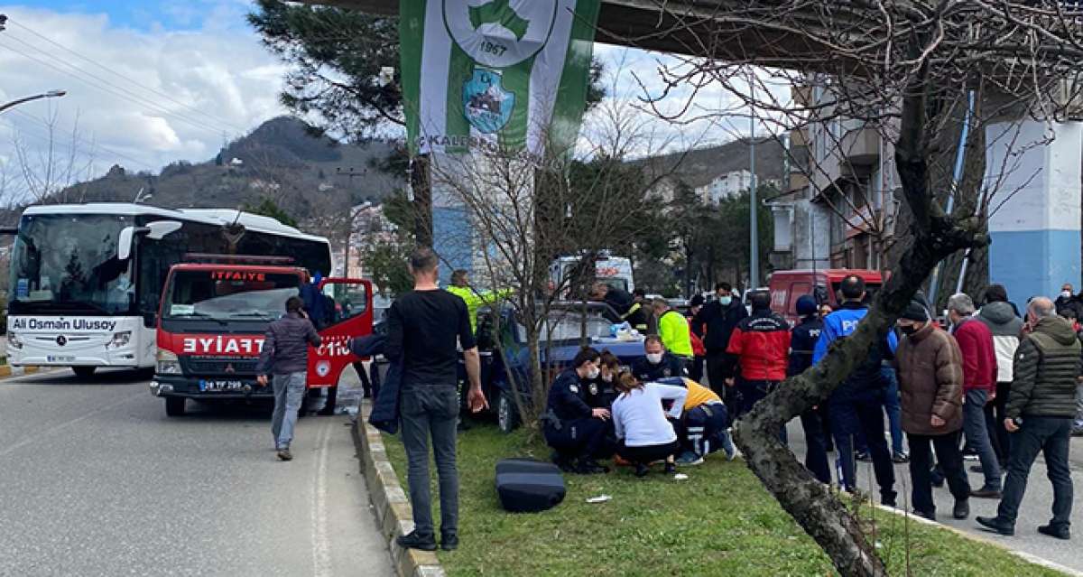 Giresun'da trafik kazası: 1 ölü, 4 yaralı