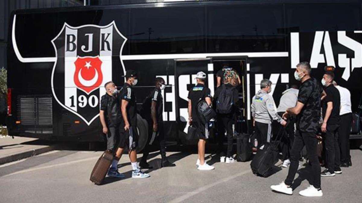 Göztepe maçı öncesi kalabalık Beşiktaş kafilesi kriz çıkardı