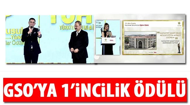  GSO’ya 1’incilik ödülü