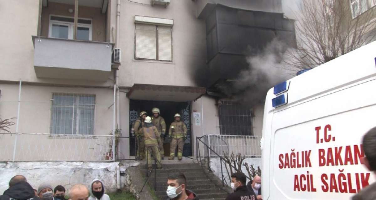 Güngören'de bir dairede yangın çıktı, mahsur kalan 1 kişi kurtarıldı