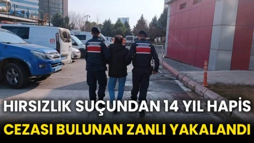 Hırsızlık suçundan 14 yıl hapis cezası bulunan zanlı yakalandı