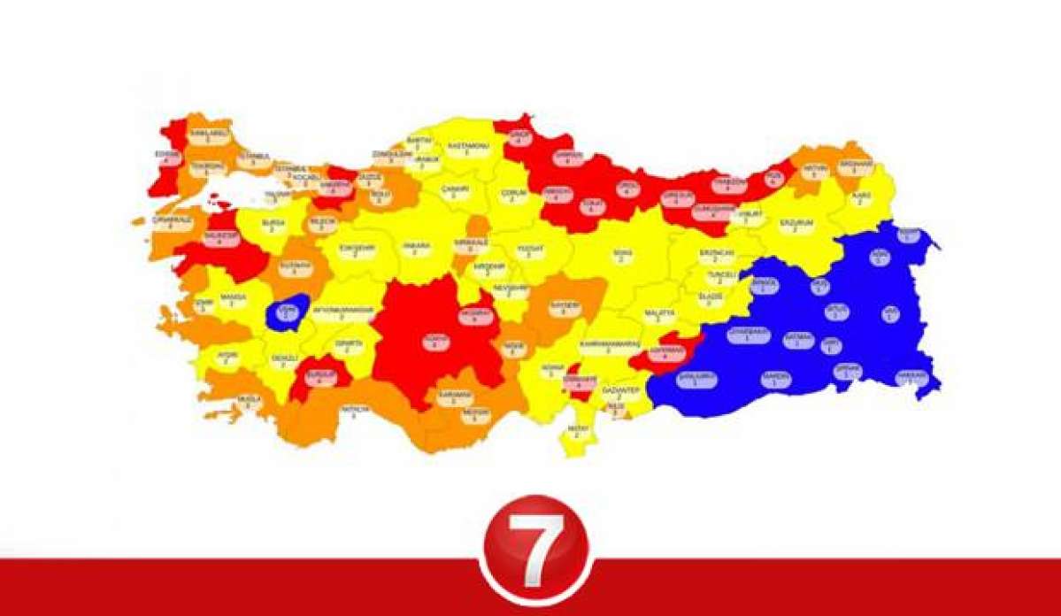 İl il koronavirüs risk haritası! Çok yüksek riskli, düşük, orta ve yüksek riskli iller nereler?