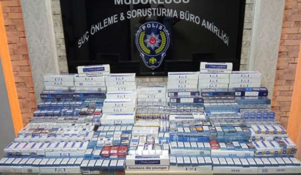 İş yerinden 2 bin 866 paket gümrük kaçağı sigara çıktı