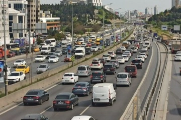 İstanbul'da bayram öncesinde trafik yoğunluğu