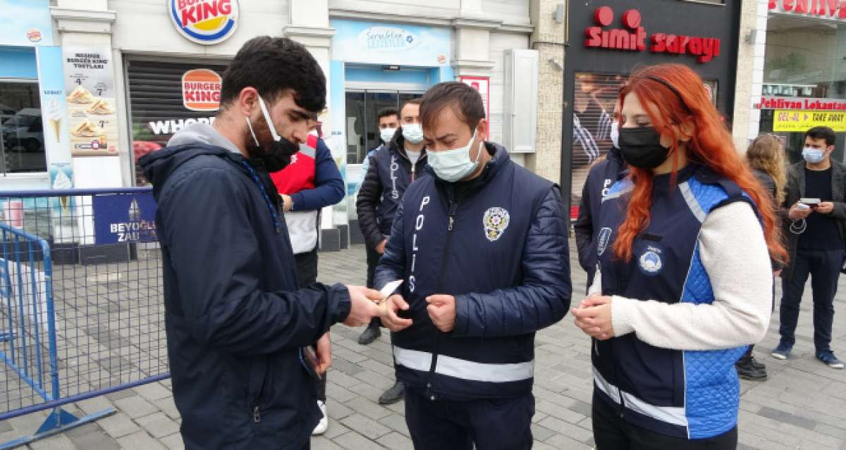 İstiklal Caddesi'ne girmek isteyenler tek tek kontrol ediliyor