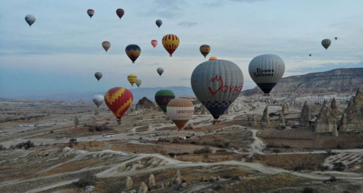 Kapadokya'da balon turları iptal edildi!