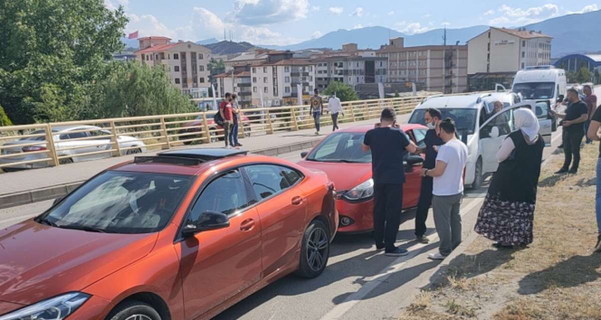 Karabük'te 4 araçlı zincirleme kaza: 2 yaralı