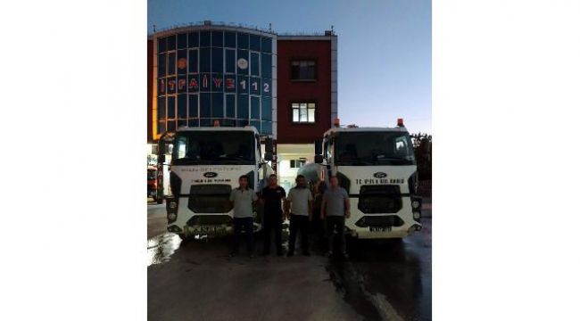 Kilis itfaiyesinden Antalya'daki yangın söndürme çalışmalarına destek