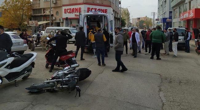 Kilis'te hafif ticari araç ile motosiklet çarpıştı! 1 yaralı