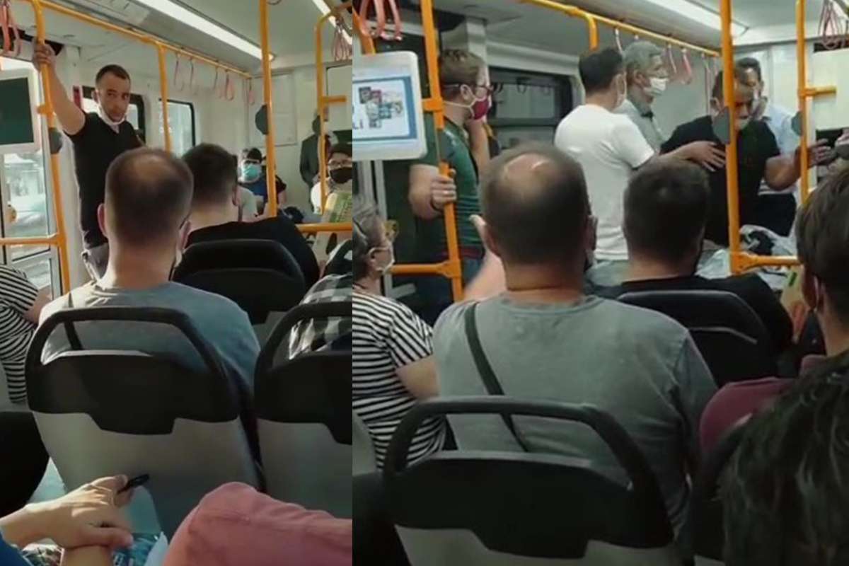 Metroya maskesiz bindi, 'Özel harekâtçıyım' dedi