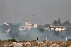 Mısır tarlası yandı, dumandan göz gözü görmedi