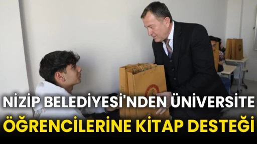 Nizip Belediyesi'nden üniversite öğrencilerine kitap desteği