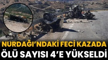 Nurdağı'ndaki Feci Kazada Ölü Sayısı 4'e Yükseldi!