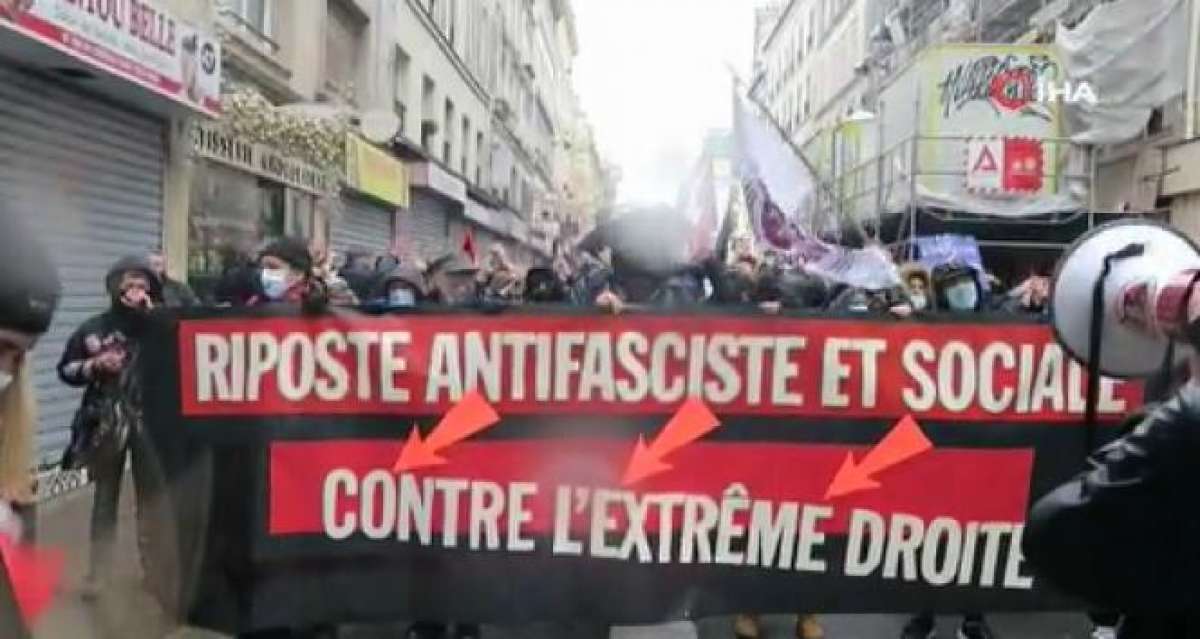 Paris'te ırkçılık ve aşırı sağ karşıtı protesto