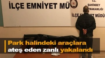 Park halindeki araçlara ateş eden zanlı yakalandı