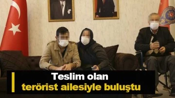 Polisin ikna çalışması sonucu teslim olan terörist Gaziantep'te ailesiyle buluşturuldu