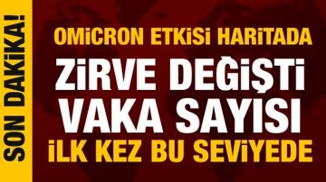 Sağlık Bakanı Koca illere göre vaka sayısını açıkladı: Omicron etkisi haritada!