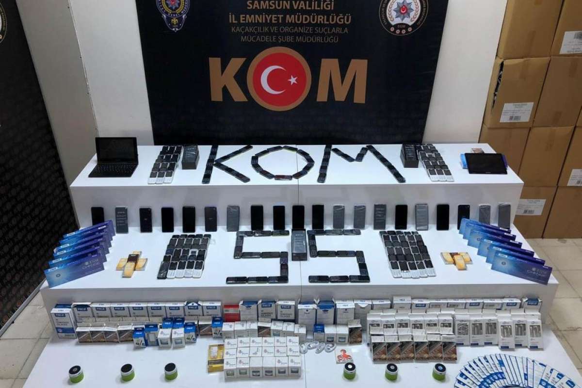 Samsun merkezli 6 ilde cep telefonu kaçakçılığı operasyonu: 18 gözaltı