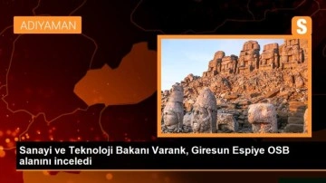 Sanayi ve Teknoloji Bakanı Varank, Giresun Espiye OSB alanını inceledi