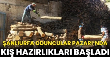 Şanlıurfa Oduncular Pazarı’nda kış hazırlıkları başladı