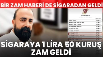 Sigaraya 1 Lira 50 Kuruş Zam Geldi