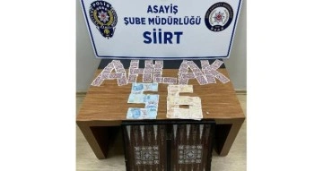 Siirt’te kumar oynayan 5 şahsa 9 bin 95 TL para cezası