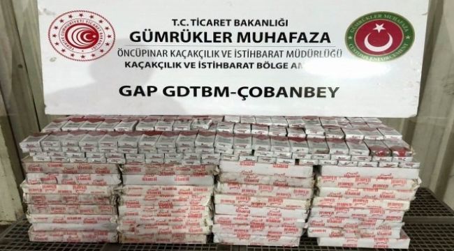 Sınırdan giriş yapan tırın lastiğinden bin 570 paket kaçak çıktı