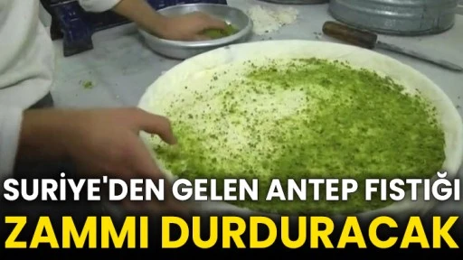 Suriye'den gelen Antep fıstığı zammı durduracak