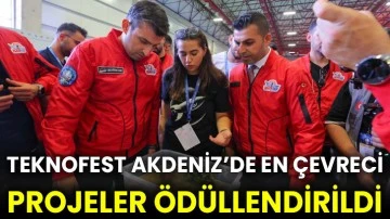 TEKNOFEST Akdeniz’de en çevreci projeler ödüllendirildi