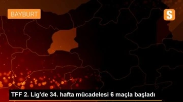 TFF 2. Lig'de 34. hafta mücadelesi 6 maçla başladı