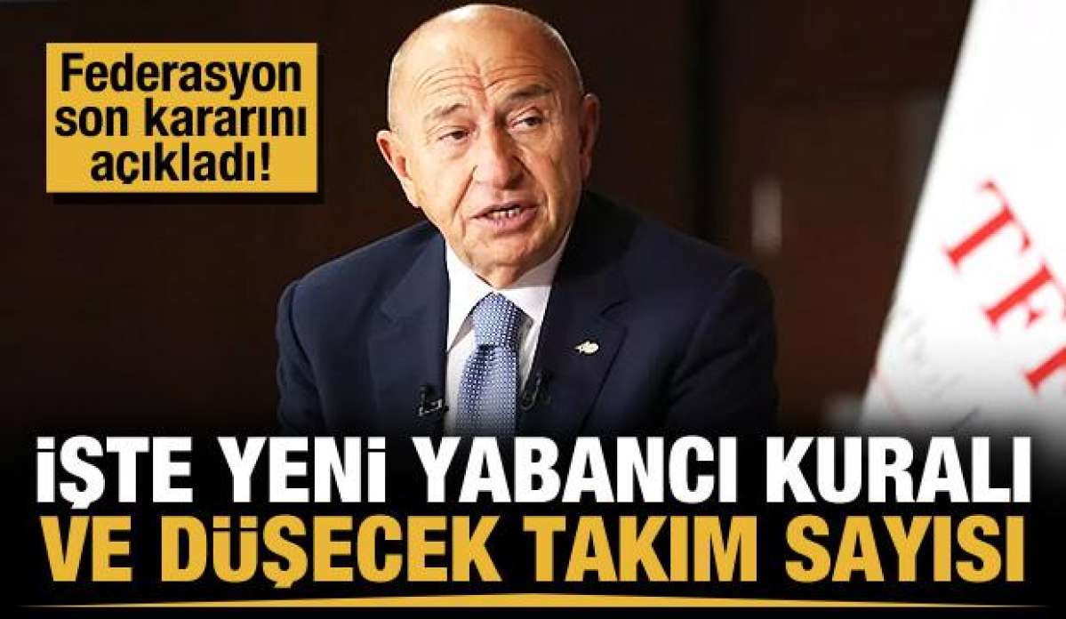 TFF geri adım atmadı! İşte yabancı kuralı