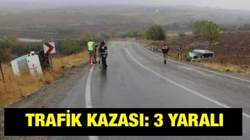  Trafik kazası: 3 yaralı