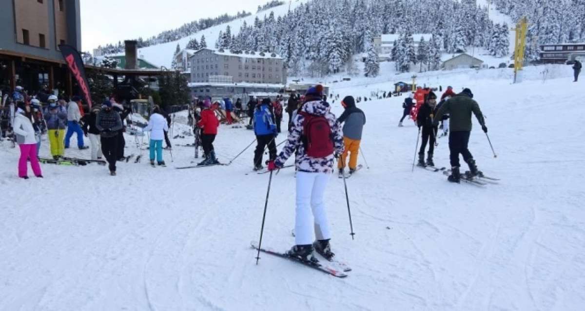 Uludağ'da pistler doldu taştı