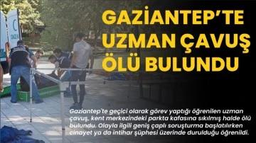 Uzman çavuş, parktaki bankta ölü bulundu