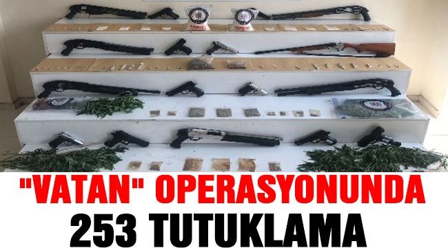 'Vatan' operasyonunda 253 tutuklama