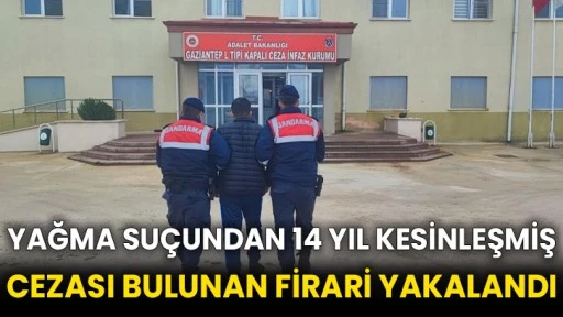 Yağma suçundan 14 yıl kesinleşmiş cezası bulunan firari yakalandı