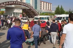 Yürüyerek çıktığı hastaneye birkaç dakika sonra ağır yaralı olarak geri döndü